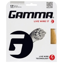 Gamma Live Wire 17G Tennis String, Natural