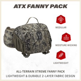 Badlands ATX Fanny Pack - Tactical Hip Pack for Out and Back Hunting, With Built in MOLLE Webbing, Olive