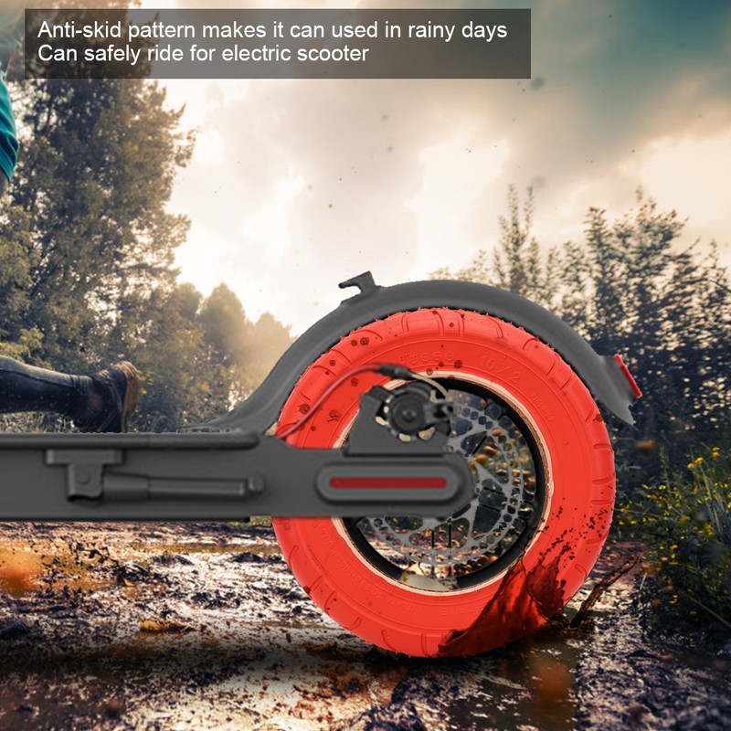 10x2 Red Inflatable Outer Tyre Rubber Tire Replace for Xiaomi