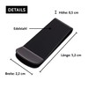 DonDon Men's Money Clip Stainless Steel Black
