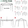 JANCANOPY 10x10 Canopy Replacement Top with Air Vent Silver Coated