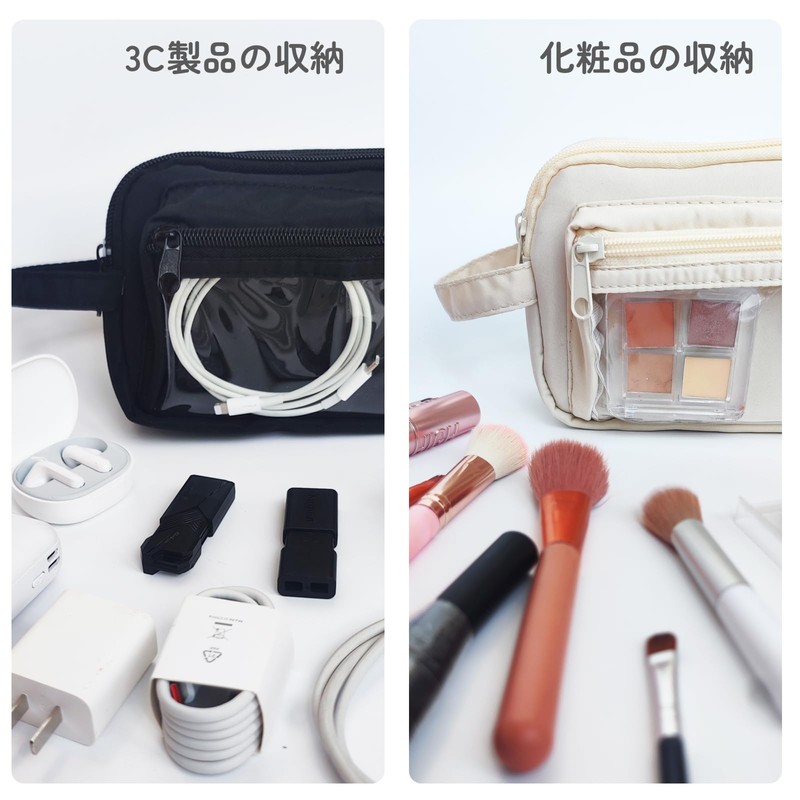 IPOCHI ペンケース 筆箱 大容量 文房具 多機能 おしゃれ コンパクト シンプル 軽量