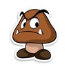 Mushroom Video Game Goomba Character Sticker Decal Notebook Car Laptop