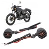Pair Motorcycle Turn Signal Light with Grill Cover 3 Wires