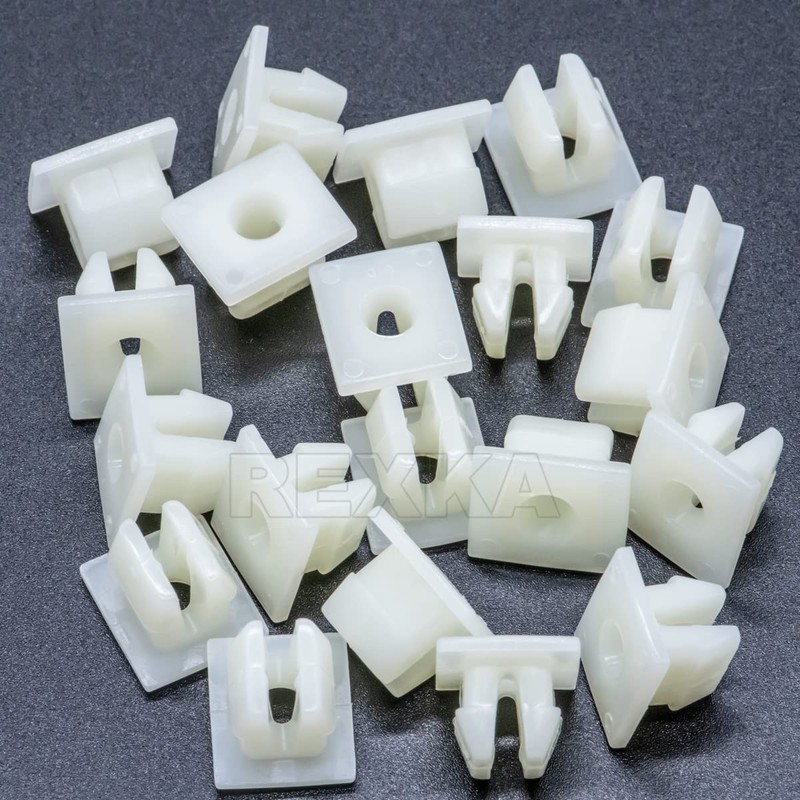 Rexka 20pcs Front Bumper Support Splash Shield Under Cover Nylon