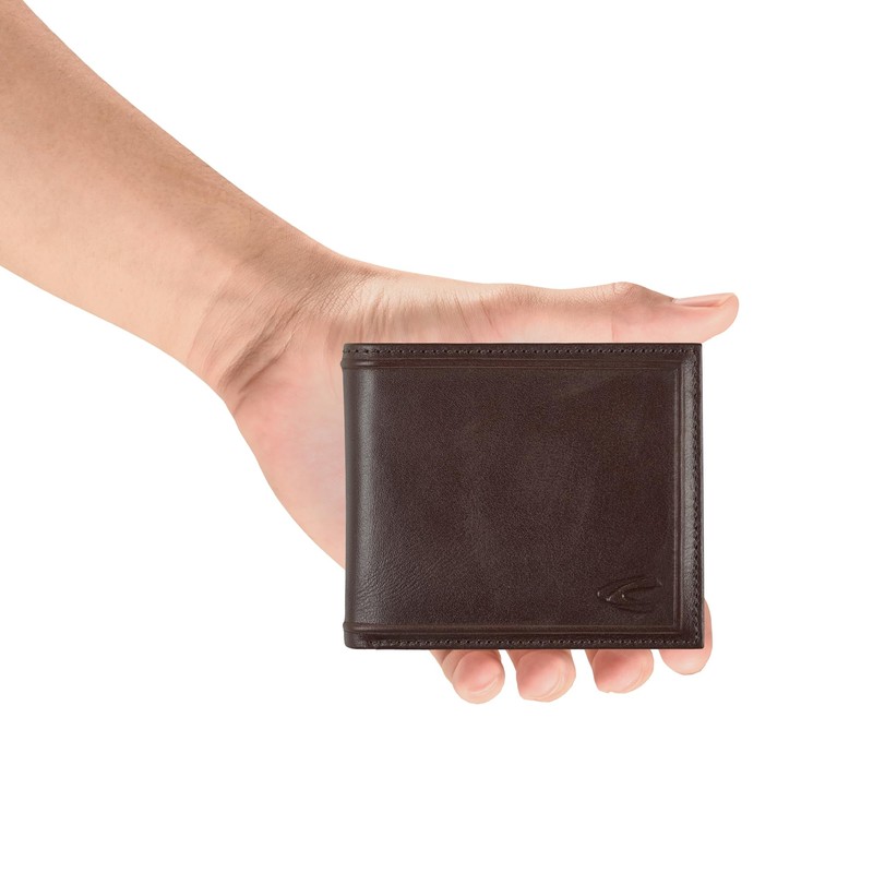 camel active Mens Wood Travel Accessory Wallet Brown, brown, S