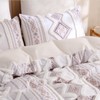 Herside Light Brown 100% Cotton Duvet Cover Set King Size,
