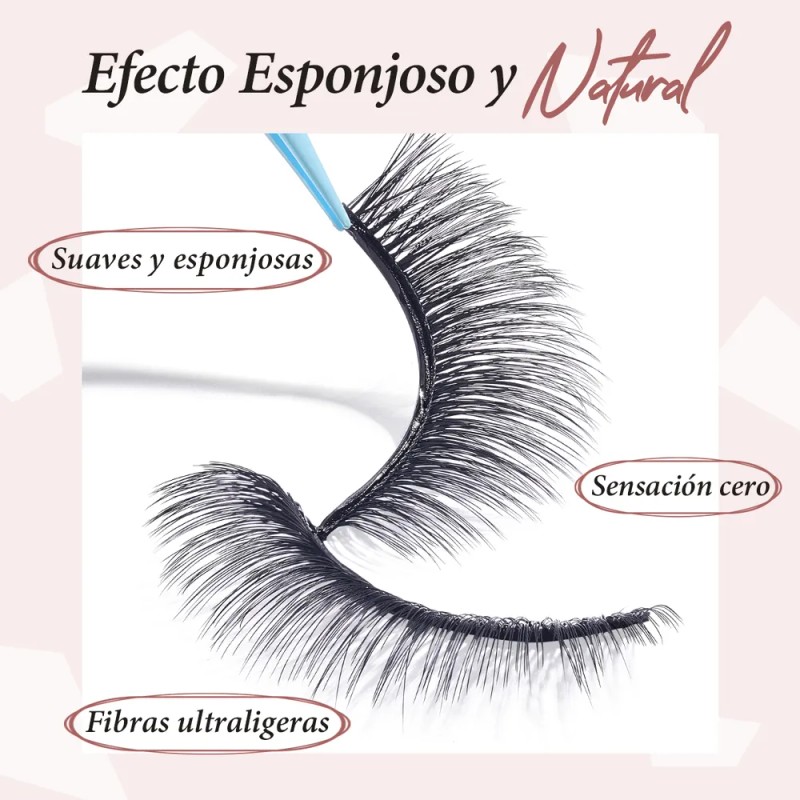 Luminlash Extensiones De Pestañas Pestañas Autoadhesi 02 Look 3d Definido