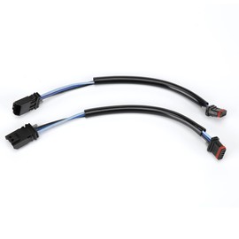 TIGERSGATE 12" Handlebar Front Plug & Play Turn Signals Extension Wire Harness Kit for 2016-up Harley Dyna, Forty Eight, Softail and Sportster