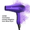 Purple Professional Light Weight Hair Dryer 1875W Tourmaline Ceramic Negative