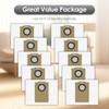 (10 Pack) MS1 MAX Replacement Dust Bags Compatible with MONSGA