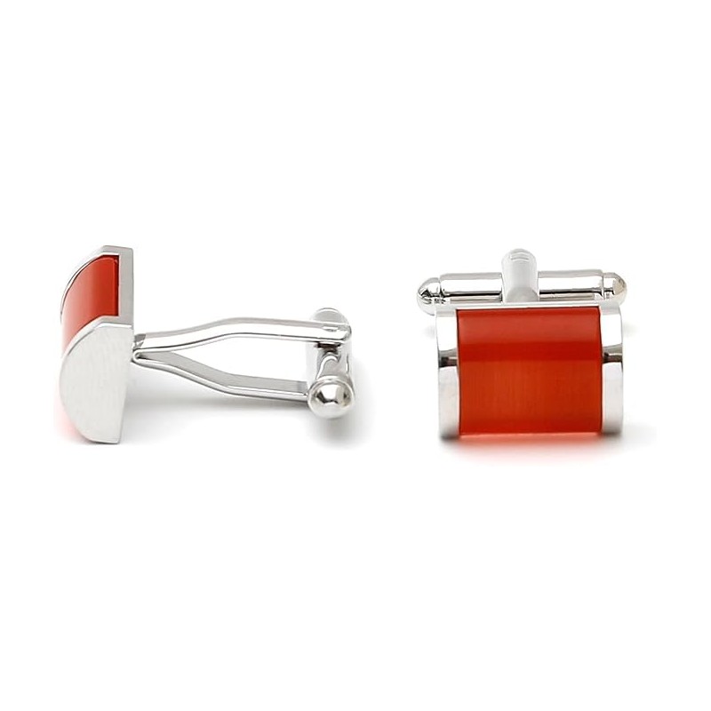 40th Anniversary Ruby Wedding Gift Husband | Cufflinks Gold Edge