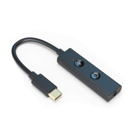 Creative Sound Blaster Play! 4 Hi-res, adaptador externo USB-C DAC y sonido Ft. VoiceDetect Auto Mic Mute/Unmute, cancelación de ruido bidireccional, aumento de graves/ecuales dinámicos, para videollamadas en PC con Windows
