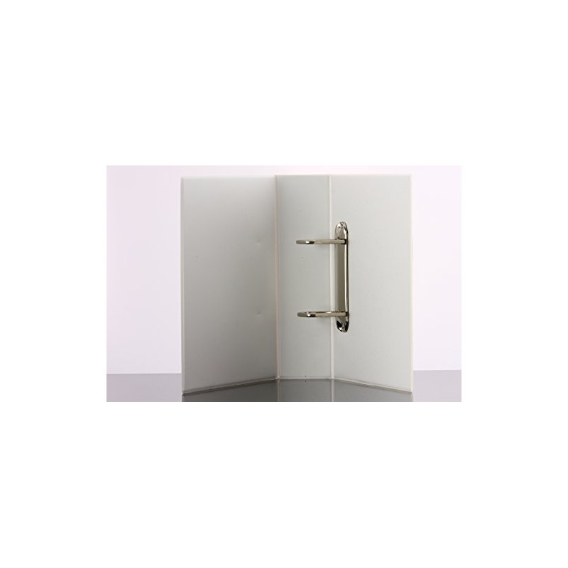 DIN A5 Folder PVC 2 Mechanism White 80 mm Spine