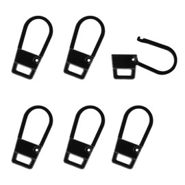 6 Pcs Zipper Pull Replacements, Zipper Pull Tab Metal Zipper Slider Replacement Detachable Zipper Puller Zipper Handle Mend Fixer Zipper Head Repair for Clothing Backpack Jackets Pants Boots Luggage