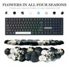 JIKIOU Cloud Wrist Rest Keyboard, Cloud Keyboard Wrist Pad Set