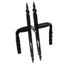 Lys Door Handle Black with Raised Edge