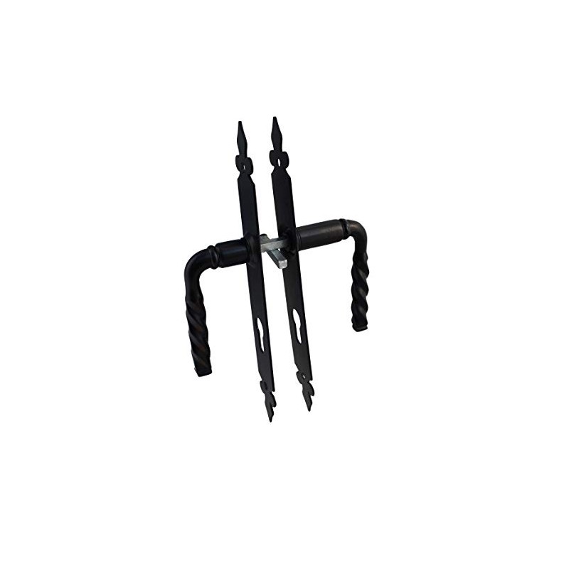 Lys Door Handle Black with Raised Edge