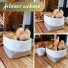 Bread Basket Half Linen Double-Sided Square 12.5 x 12.5 cm