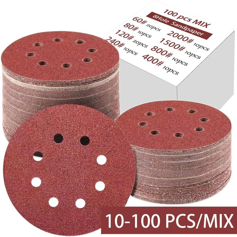 10 100개 8홀 도구 목재 40 목공 125MM 금속 3000