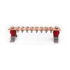 SCXCLY Wall Mounted Copper Ground Bar Kit, with 16 Terminal