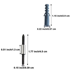 YIPLED House Numbers Installation Screw Kit for 5 Inch and 6 Inch Modern Suspended Zinc Alloy House Numbers
