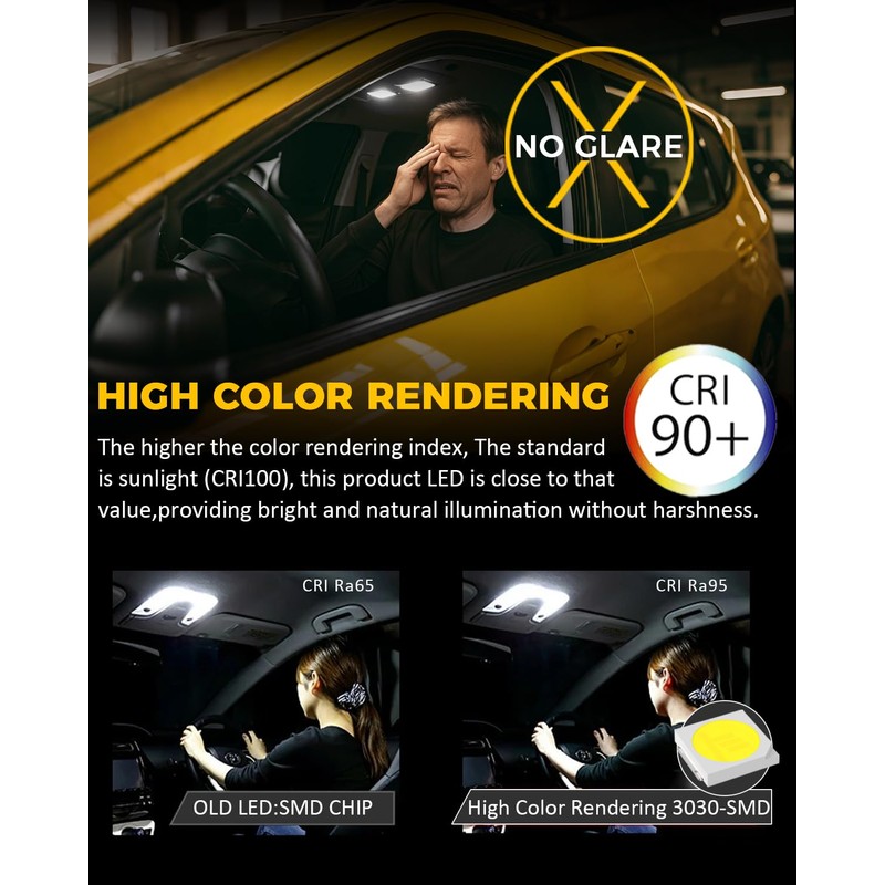 BMT xms Car Interior LED Light Replacement for Honda Pilot