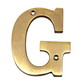 eSplanade Brass Hotel Door Sign Alphabet Letter A 4" G Alphabet 4"