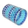 Mosaic Votive Candle Holder Handcrafted Glass Tea Light Holder for