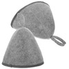 Vaguelly 2 pcs Sauna Hat Felt Sauna Hats for Men