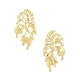 Kendra Scott Savannah Statement Earrings Gold Metal One Size