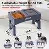 UPSKY 3-in-1 Elevated Dog Bowls Slow Feeder, Adjustable Stand, Stainless