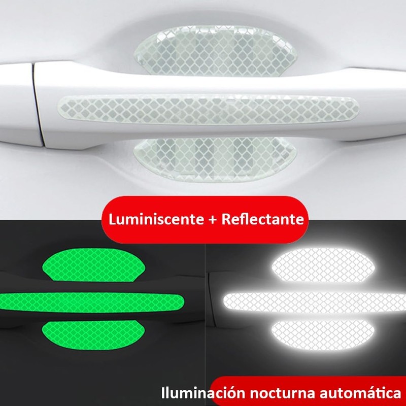 10 Piezas, Pegatinas de Manija de Puerta de Automóvil, Pegatinas