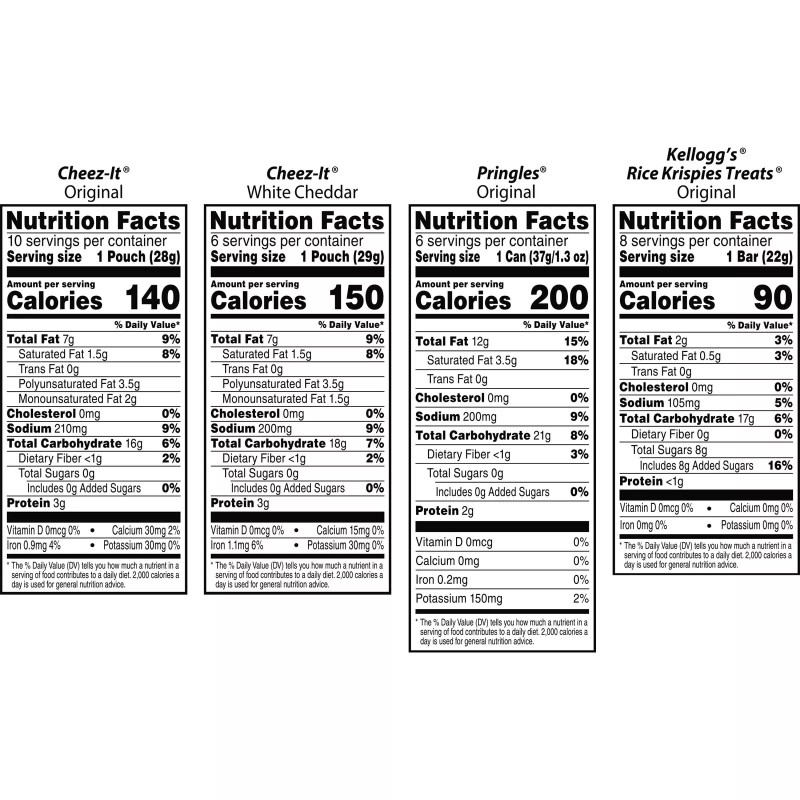 Cheez-It Kellogg's Mega Variety Pack 30.1oz Cheez It Pringles Rice