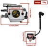 NewJ's Carburetor with Ignition Coil Fuel Line Filter Fit for