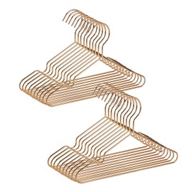 Amber Home Heavy Duty Metal Baby Kids Children Infant Toddler Hangers 20 Pack Rose Gold Hanger(Rose Gold, 20)