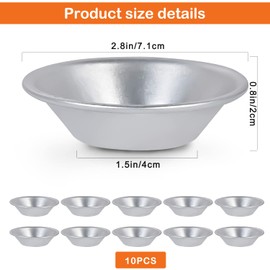 Esteopt 10Pcs Individual Yorkshire Pudding Tins,dariole Moulds,Yorkshire Pudding Tray Non Stick Mini Pie Dishes,Muffin Cupcake Pans,Muffin Cupcake Cups,Pudding Mould,Egg Tart Mould