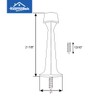 HOMOTEK 20 Pack Heavy Duty Solid Rigid Door Stop with