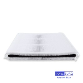 PUREBURG 47501 47502 Replacement Filter Compatible with Nuwave OXYPURE HEPA 300 Air Purifier,3-Pack H13 True HEPA & Activated Carbon 2-in-1