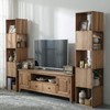 Solid Wood Corner Shelf, Square Bookcase Cube Tower, Stationary Shelves