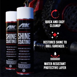 Advanced Kotings High Gloss Shine Coating Spray | Revives Dull Surfaces, UV Protectant, Vinyl, Rubber, Plastic, Easy Off-Road Clean-Up, ATV, UTV, Dirt Bikes & Surfaces | Net Weight 12oz - 3 Pack