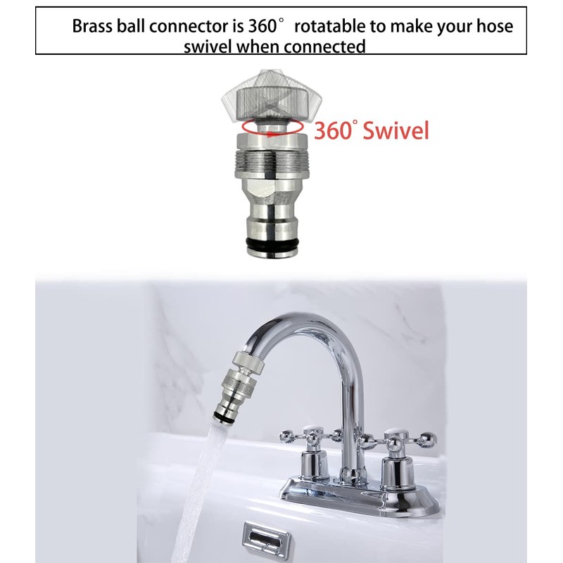 G-Sunny Quick-Connect Sink Faucet Sprayer Kit, Sink Hose Sprayer Accessories,