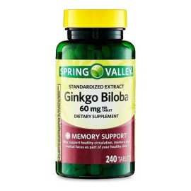 Ginkgo Biloba 60mg 240 Caps Ayuda Memoria Reduce Fatiga Spv Sabor Neutro