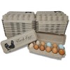 Pecking Order Fresh Eggs Flat Top Paper Egg Cartons -