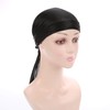 Fxhixiy Satin Silk Extra Long-Tail Durag Headwraps Pirate Cap Bandana