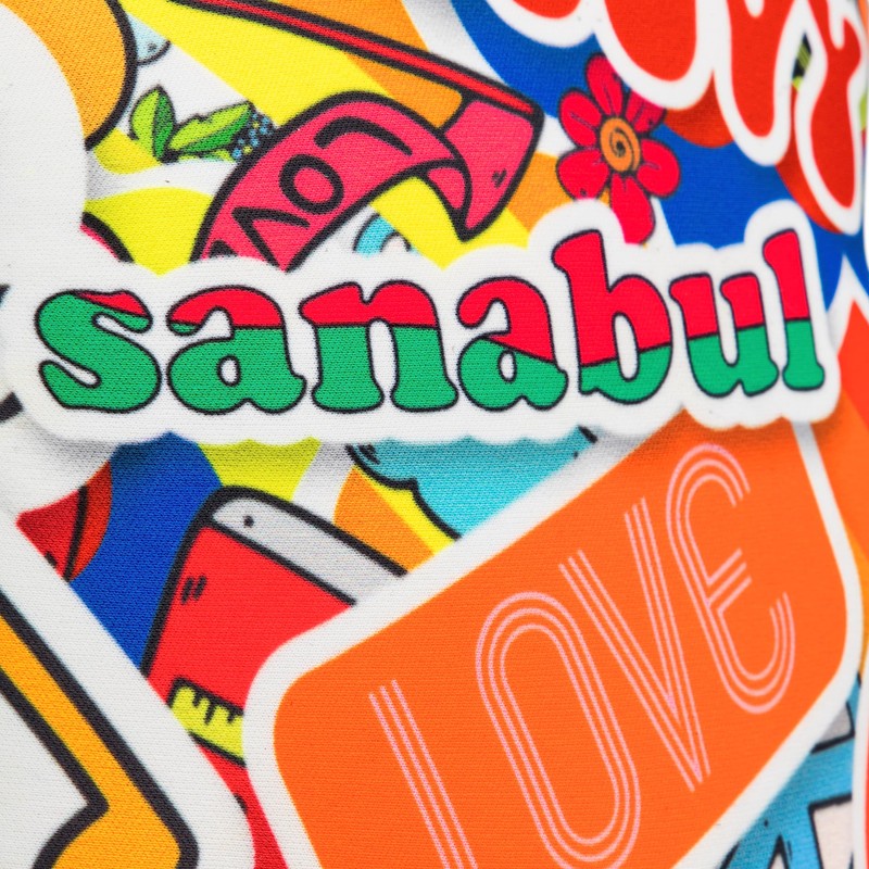 Sanabul Children's Sticker Bomb Boxes Kickboxing Training Gloves 70's 4oz