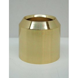 One Solid Brass Smooth Candle Follower for 3" Diameter Paschal Candle (Burner Topper Chaser)