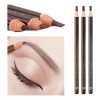 Lápiz Delineador Cejas Microblading Waterproof Café Medio x3 Universo en