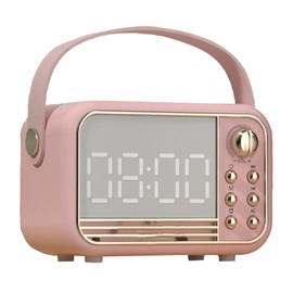 Retro Portable Bluetooth Speaker Wireless Mini Bluetooth Speaker Classical Retro Music Player Sound Stereo Pink