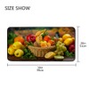 Kuizee Kitchen Runner Area Rug Kitchen Mat Fruits Vegetables Garden